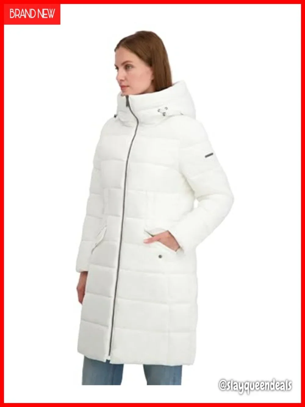 Faux Fur Lined Hood Fitted Puffer Coat Velvet Corduroy Waist Drawstring